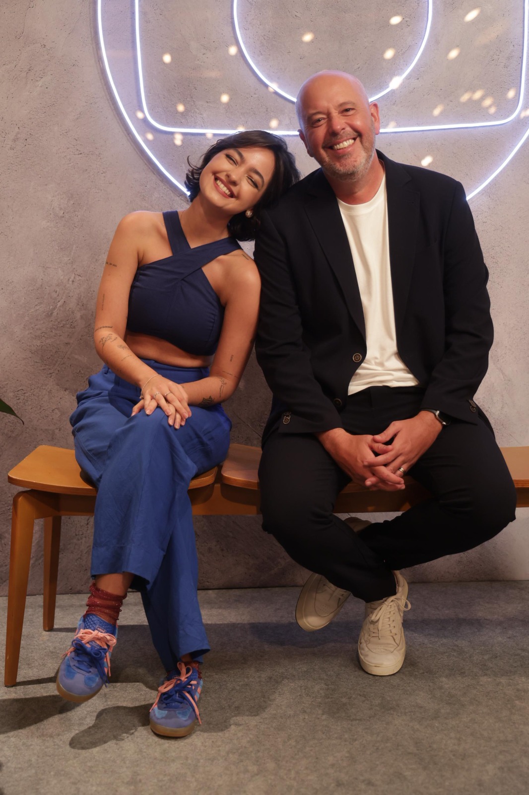 Alex Escobar e a filha Mariana - Foto: Globo / Beatriz Damy