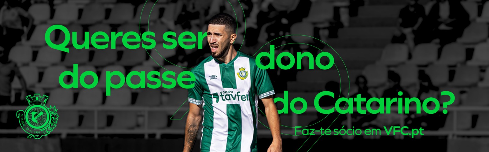 Vitória FC inova e lança campanha para sócios que poderão beneficiar de uma venda futura de Catarino: entende o caso