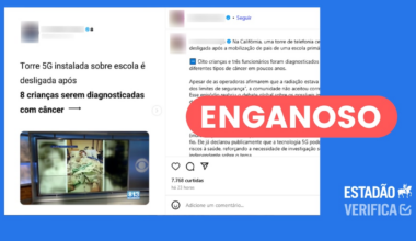 Não há comprovação científica de que 5G cause câncer; post distorce caso antigo