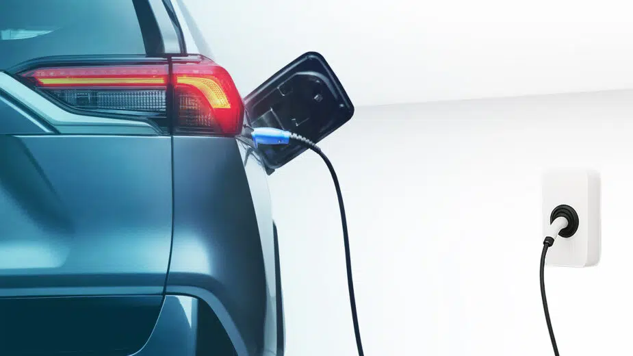 híbrido plug-in a ser carregado