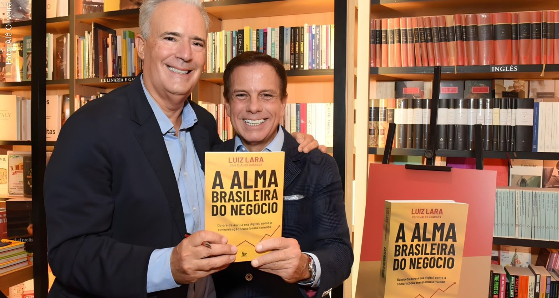 Luiz Lara lança livro “A alma brasileira do negócio” com presença de João Doria em São Paulo