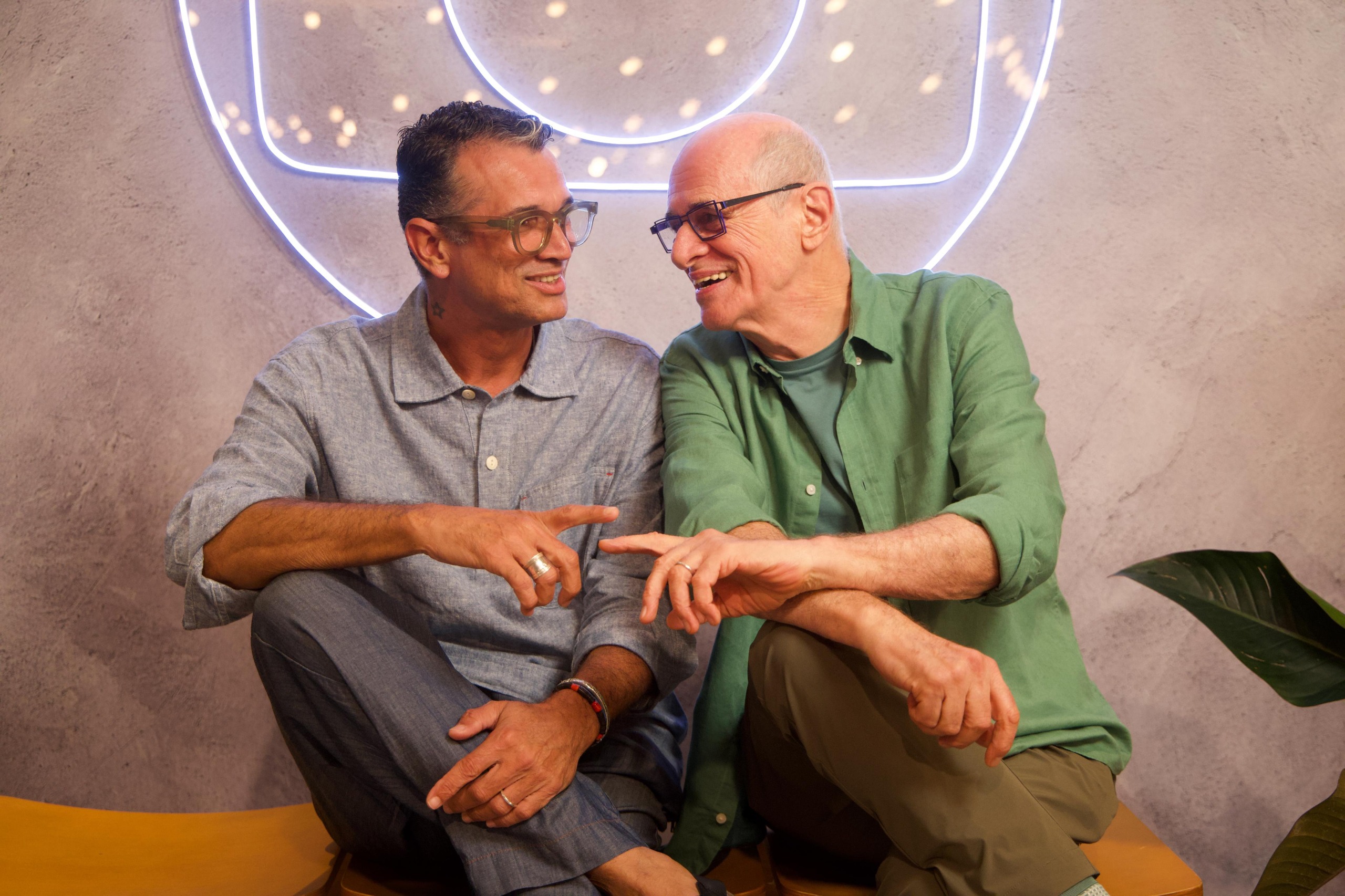 Marcos Caruso e companheiro Marcos Paiva - Foto: Globo / Beatriz Damy