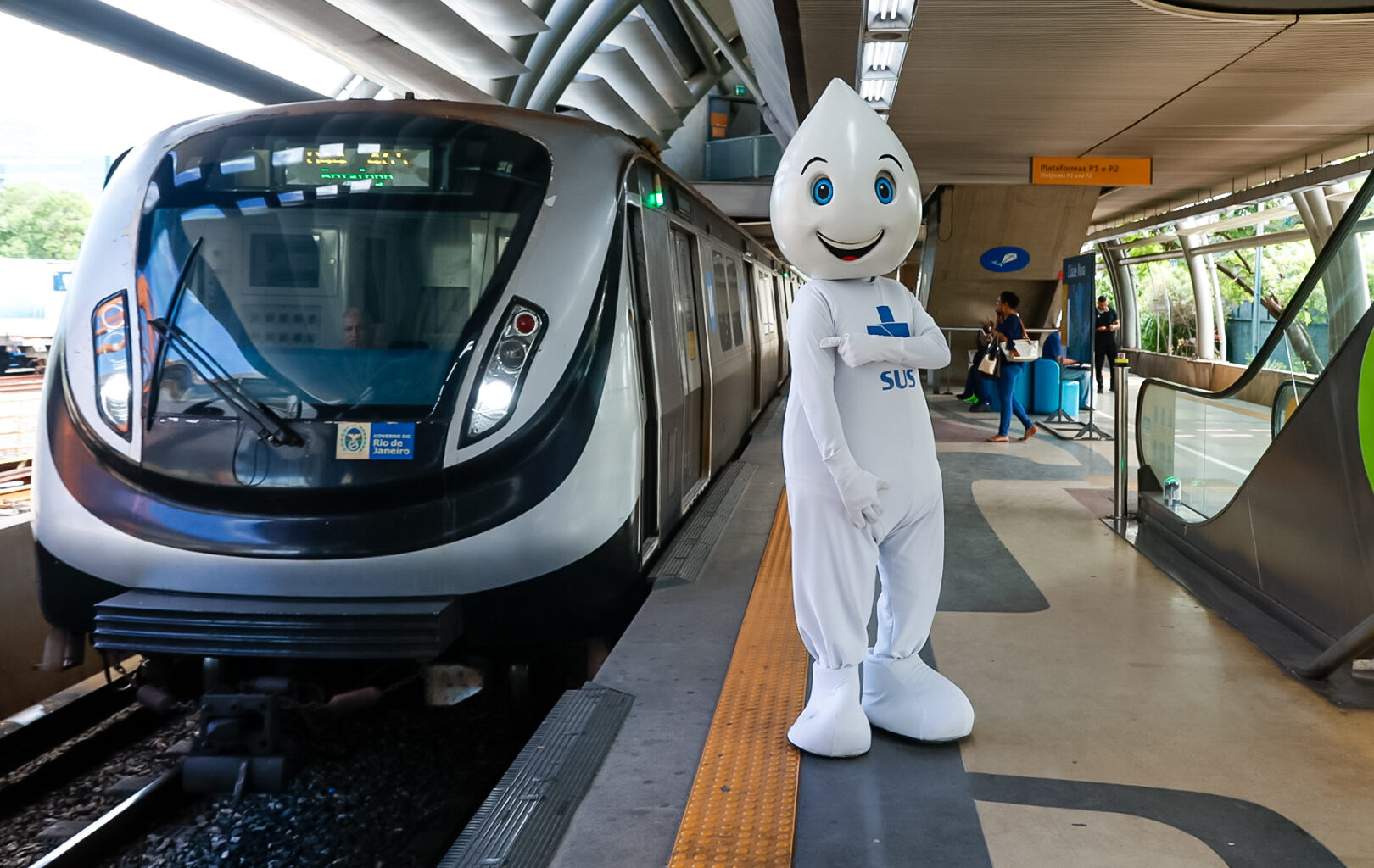Três estações do metrô recebem pontos de vacinação nesta quarta-feira - Prefeitura da Cidade do Rio de Janeiro