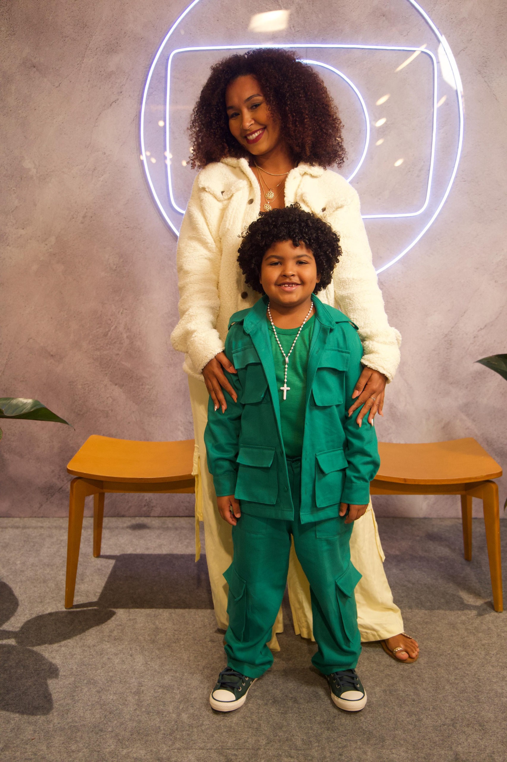 Tom Zé e mãe Fabiana - Foto: Globo / Beatriz Damy