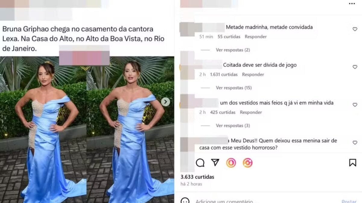 Vestido de Bruna Griphao no casamento de Lexa 