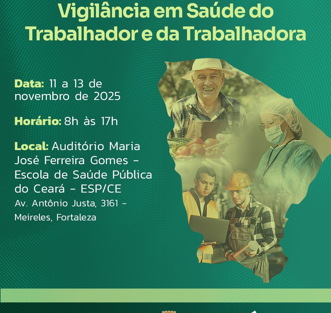 Abertas inscrições para o Seminário Estadual de Vigilância em Saúde do Trabalhador e da Trabalhadora