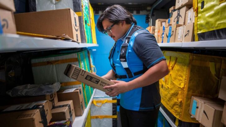 Óculos inteligentes da Amazon para estafetas