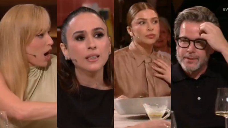 Tatá Werneck gera climão ao cogitar romance entre Grazi Massafera e Murilo Benício