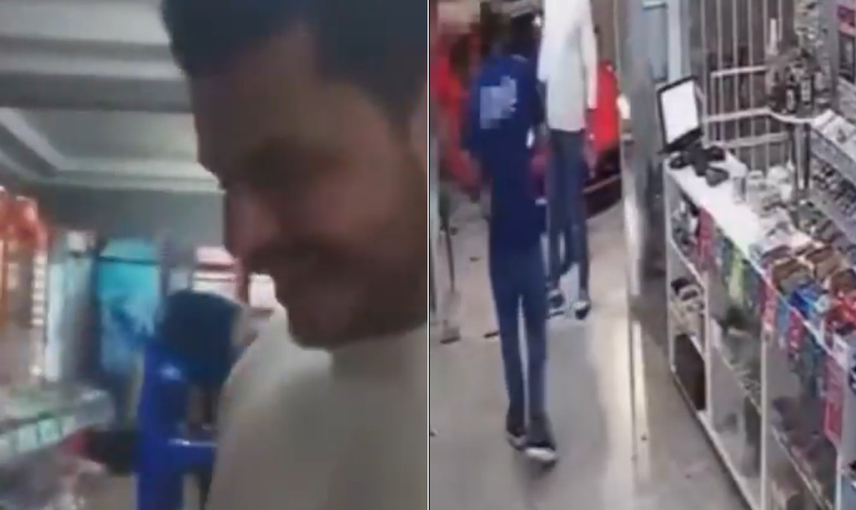 Vídeos mostram rapper Hungria comprando bebidas em depósito horas antes de ser internado; veja