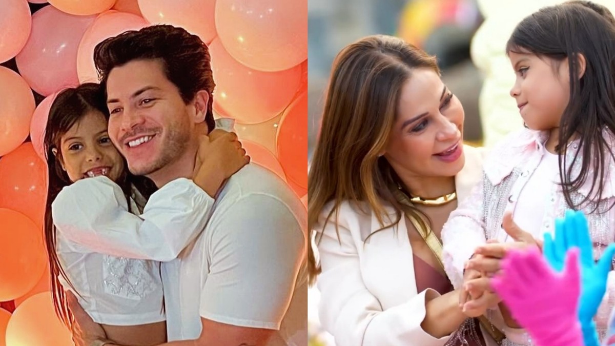 Filha de Arthur Aguiar e Maíra Cardi ganha festas de aniversário opostas e provoca debate entre internautas