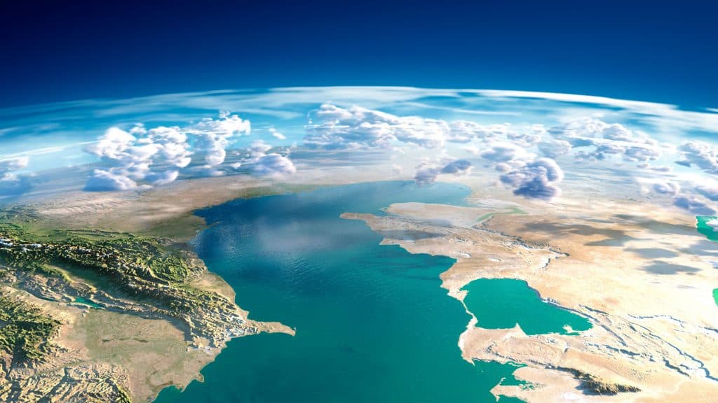 Oceano visto do espaço