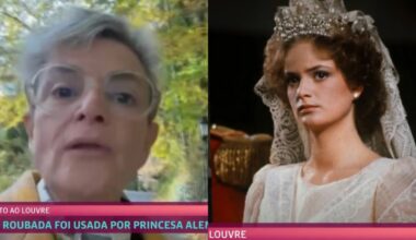 Ana Maria Braga recebe princesa que usou joia roubada no Louvre