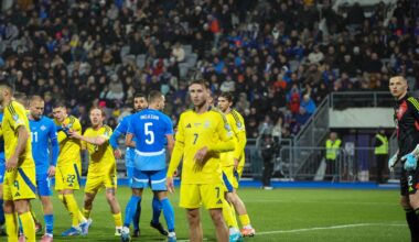 Ucrânia vence jogo de loucos em noite infeliz para Sudakov e Trubin