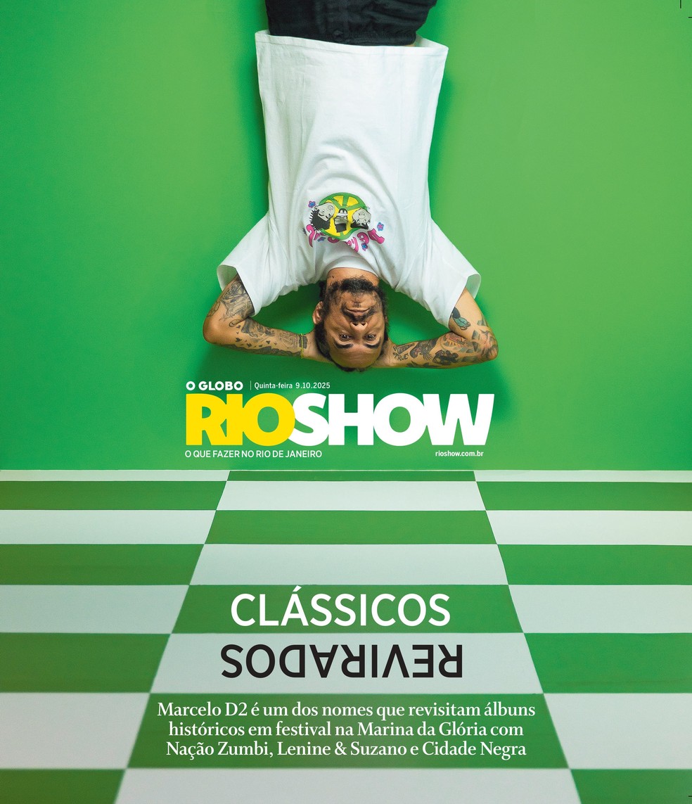 Capa da edição desta quinta, 9 de outubro, do caderno Rio Show — Foto: Foto: Leo Martins/Agência O Globo