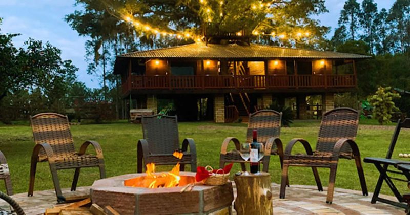 Pousada Equilíbrio dos Canyons é ideal para quem deseja descansar em um ambiente rústico e aconchegante - reprodução/Equilíbrio dos Canyons/ND mais