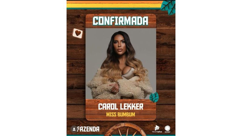 Carol Lekker. - Reprodução/RECORD