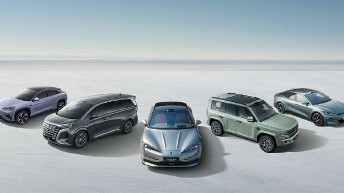 Conjunto de carros BYD