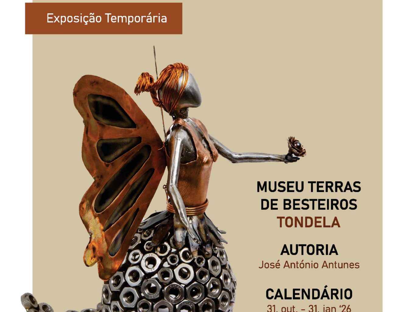 Museu Terras de Besteiros acolhe exposição de escultura de António José Antunes