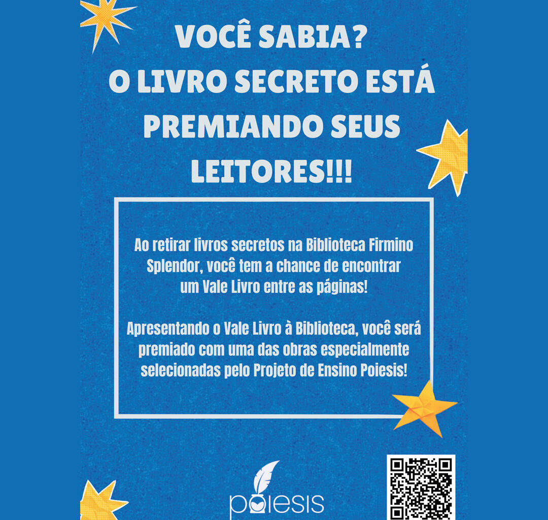 Ação Livro Secreto está premiando seus leitores