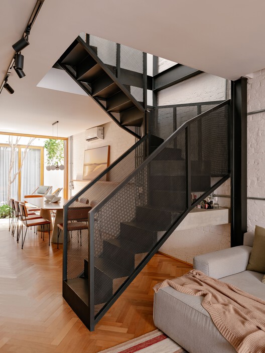 Casa MA / Rua 141 Arquitetura - Fotografia de Interiores, Escada, Madeira, Corrimão