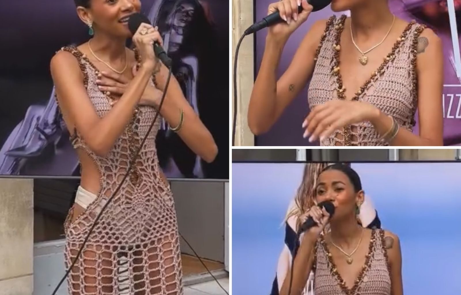 Cantora baiana Shel se apresenta na abertura da Paris Fashion Week