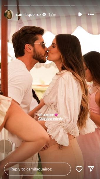 Camila e Klebber Toledo no Chá de Bebê - Foto: Reprodução / Instagram