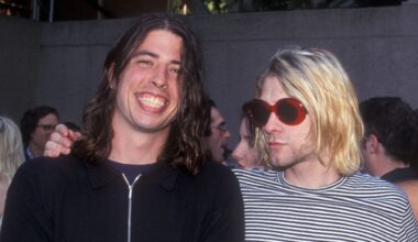 Dave Grohl e Kurt Cobain, do Nirvana, em 1993