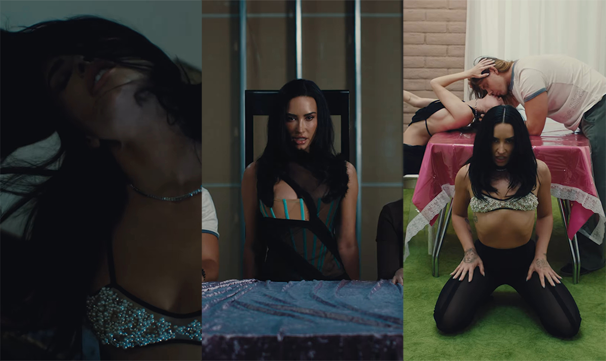 "Uso minha língua assim": Demi Lovato posta teaser do clipe de "Kiss"