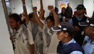 Após detenção em Israel, Mariana Mortágua é recebida por centenas em Lisboa com euforia e mensagens de apoio