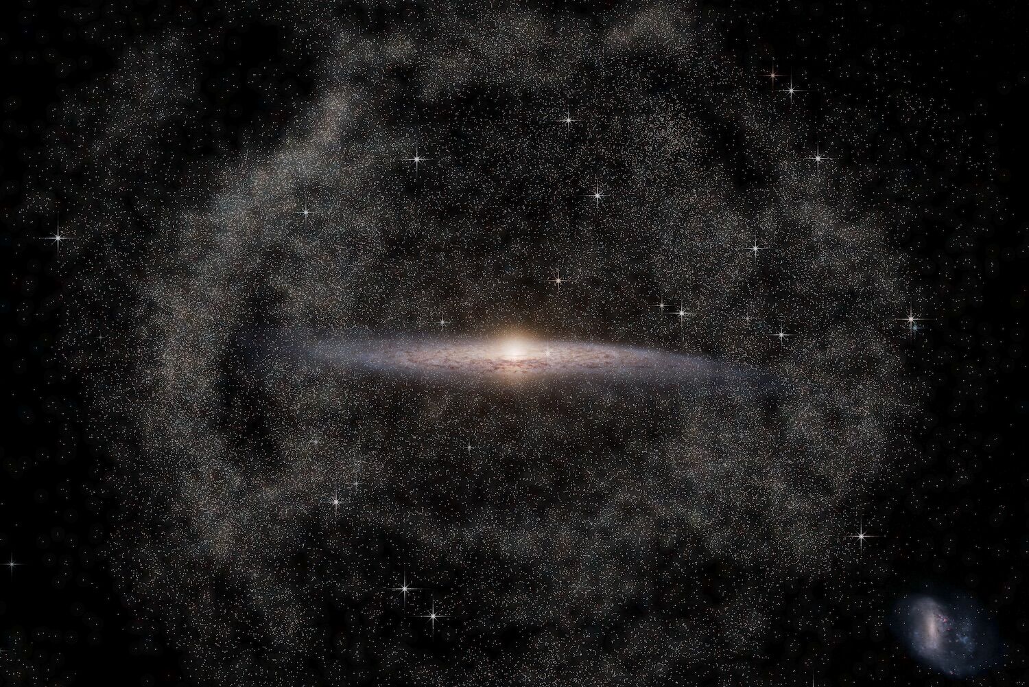 Brilho misterioso na Via Láctea pode ser uma evidência de matéria escura