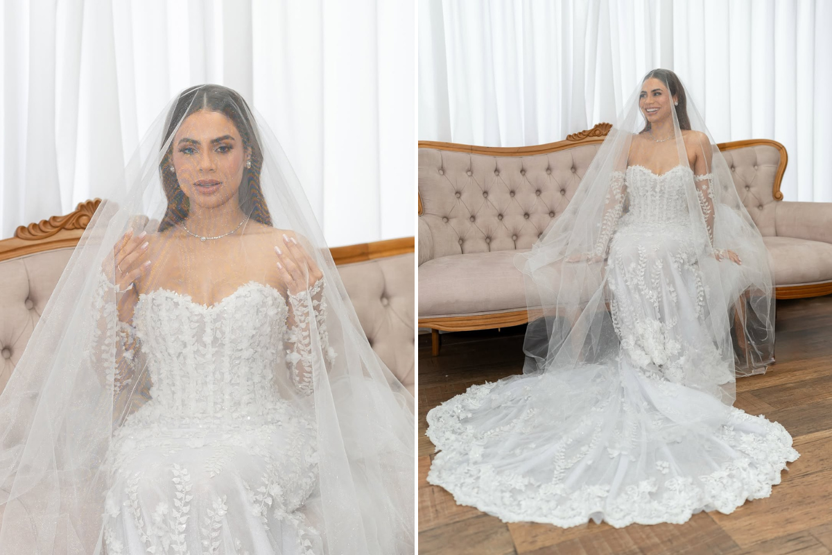 Lexa mostra vestido escolhido para casamento com Ricardo Vianna
