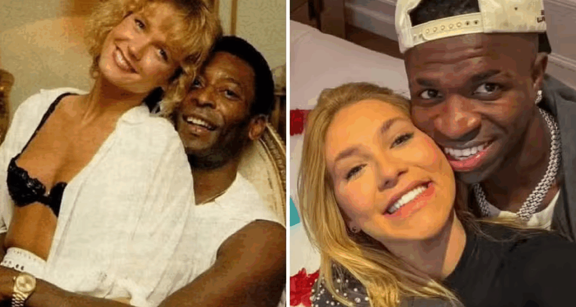 Internautas comparam foto de Virginia e Vini Jr. com Xuxa e Pelé