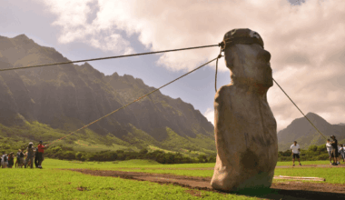 Experimento desvenda como estátuas da Ilha de Páscoa eram transportadas