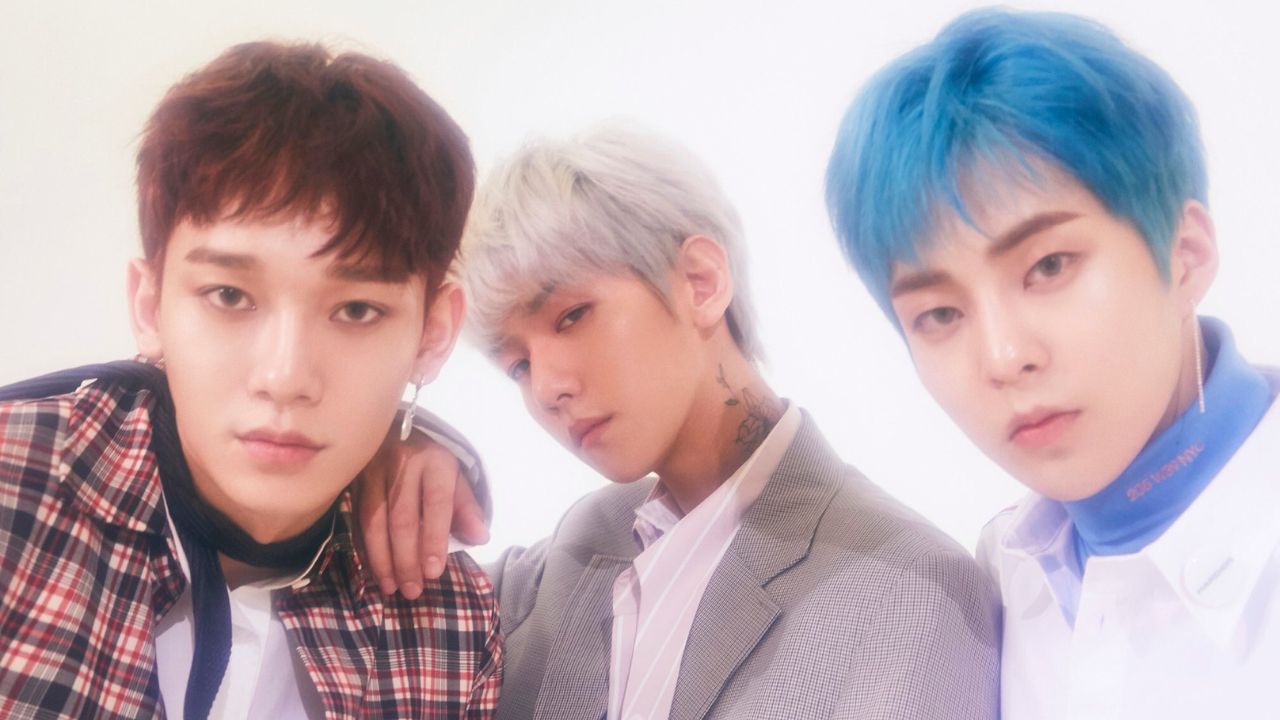 EXO-CBX em concept photo para o álbum "Blooming Days"