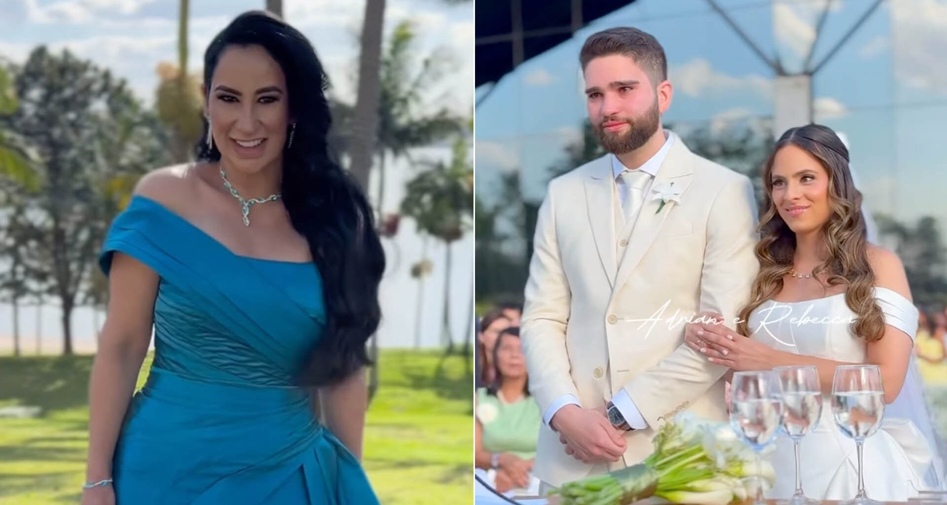 Fabiola Gadelha mostra o casamento do filho Adrian com Rebecca - Foto: Reprodução / Instagram