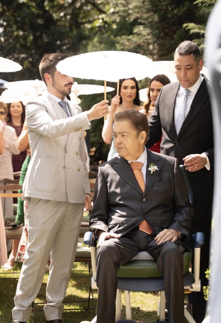 Faustão no casamento da filha, Lara - Foto: Reprodução / Instagram