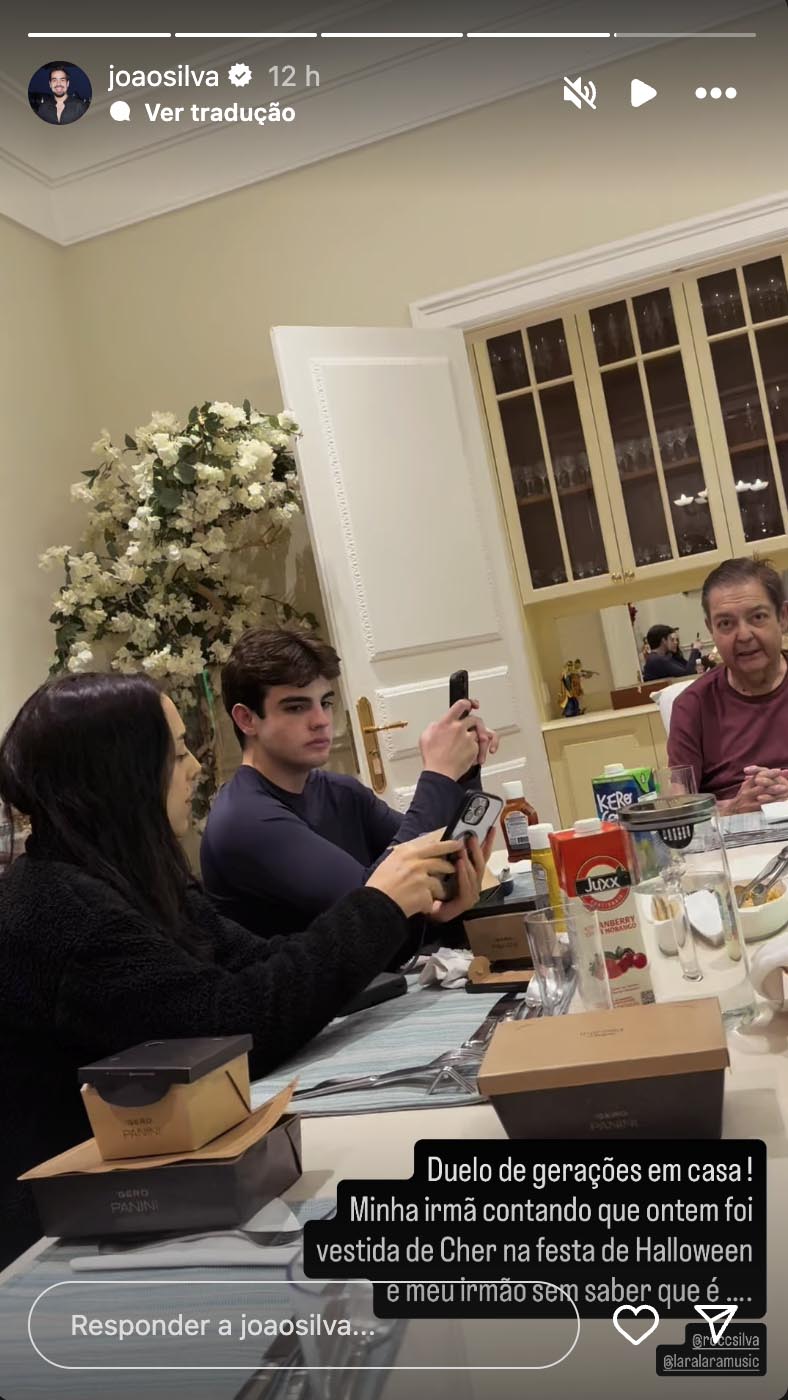 Faustão reaparece em imagem compartilhada por João Silva - Foto: Reprodução / Instagram @joaosilva