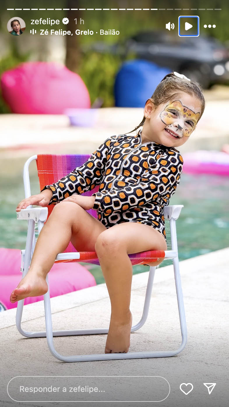 Zé Felipe faz festa na piscina para os filhos - Foto: Reprodução / Instagram