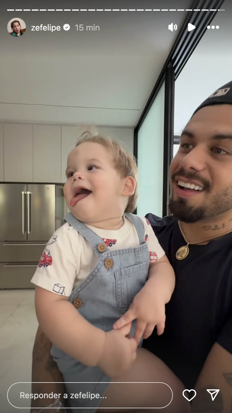 Zé Felipe faz festa na piscina para os filhos - Foto: Reprodução / Instagram