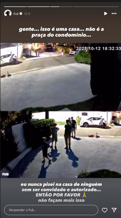 Stories de Fiuk no Instagram - Reprodução @fiuk