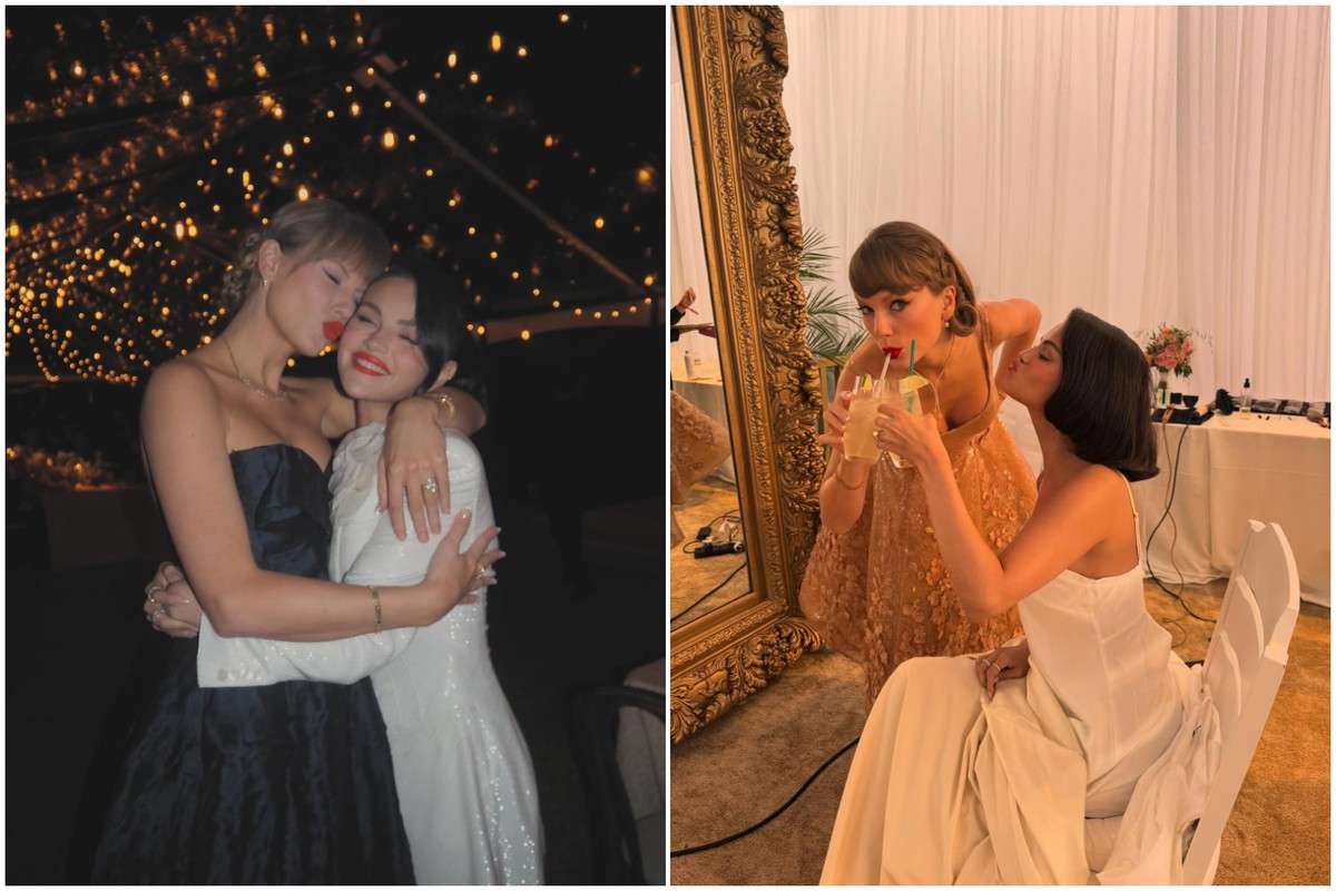 Taylor Swift revela bastidores do casamento de Selena Gomez e nega ter citado noivado com Travis Kelce durante discurso
