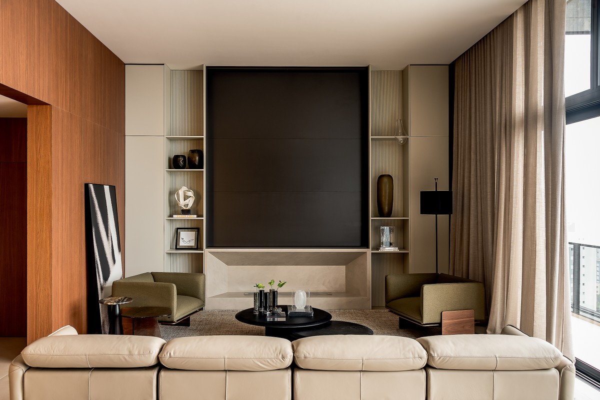 Lua de mel: apartamento para jovem casal é permeado por tons terrosos | Yearbook