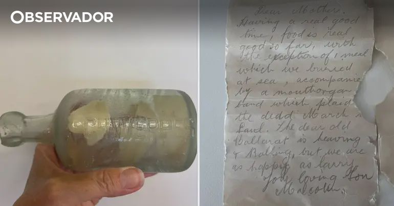 Encontrada garrafa com cartas lançada ao mar em 1916 – Observador