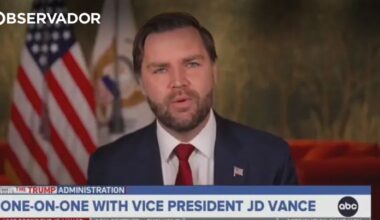 Pivô discute e interrompe entrevista a JD Vance – Observador