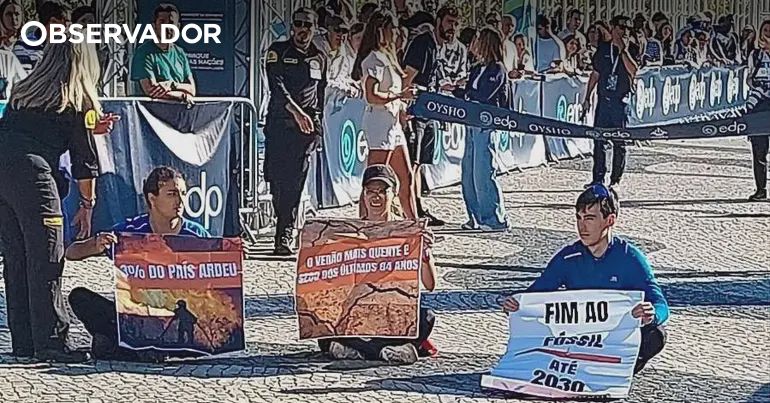 Ativistas da Climáximo invadem meia maratona da EDP – Observador