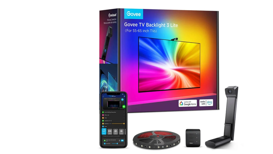 Govee TV Backlight 3 Lite para TVs de 55-65 polegadas com correção olho de peixe