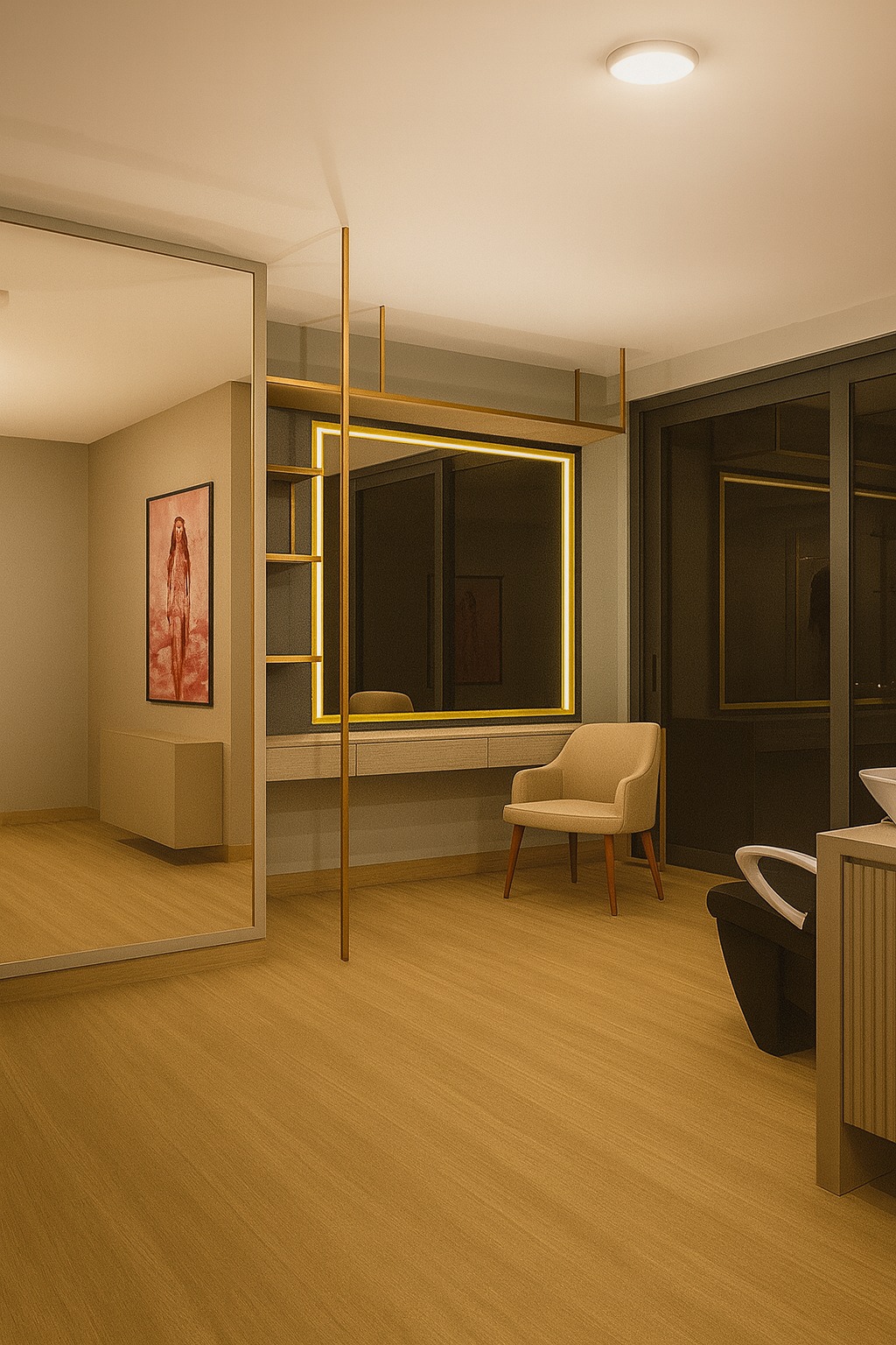 Projeto da decoração da nova mansão de Juju Salimeni - Foto: Divulgação