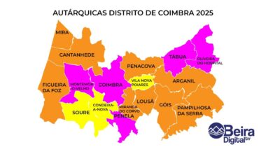 O novo mapa do distrito de Coimbra