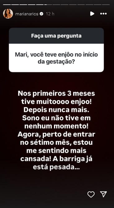 Mariana Rios fala sobre gestação — Foto: Reprodução/Instagram @marianarios