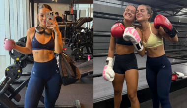 Mel Maia posa em foto rara com a prima na academia: 'Arrastei para o boxe'